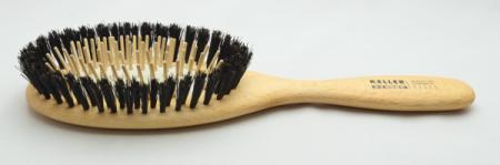Große oval Multi-Pneumatik Buchenholz Haarbürste mit echten Holzstiften und reinen Wildschweinborsten